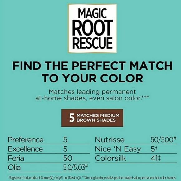 L'Oreal Paris Magic Root Rescue 10 min Hair Coloring Kit, 5 Midium Brown(2 pack) - Picture 8 of 10